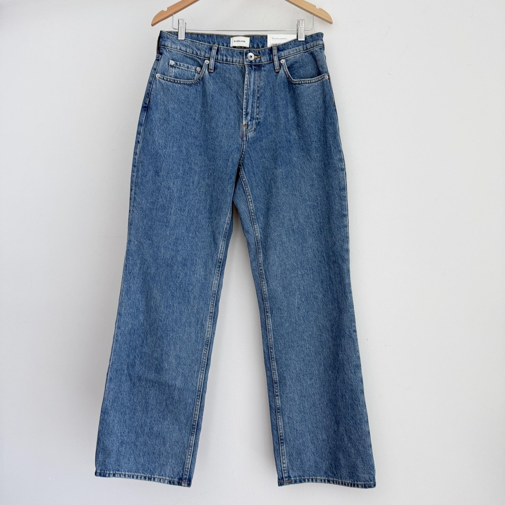 Everlane Jeans Womens 29 Blue High Rise Straight Leg 90s Forever Relaxed
